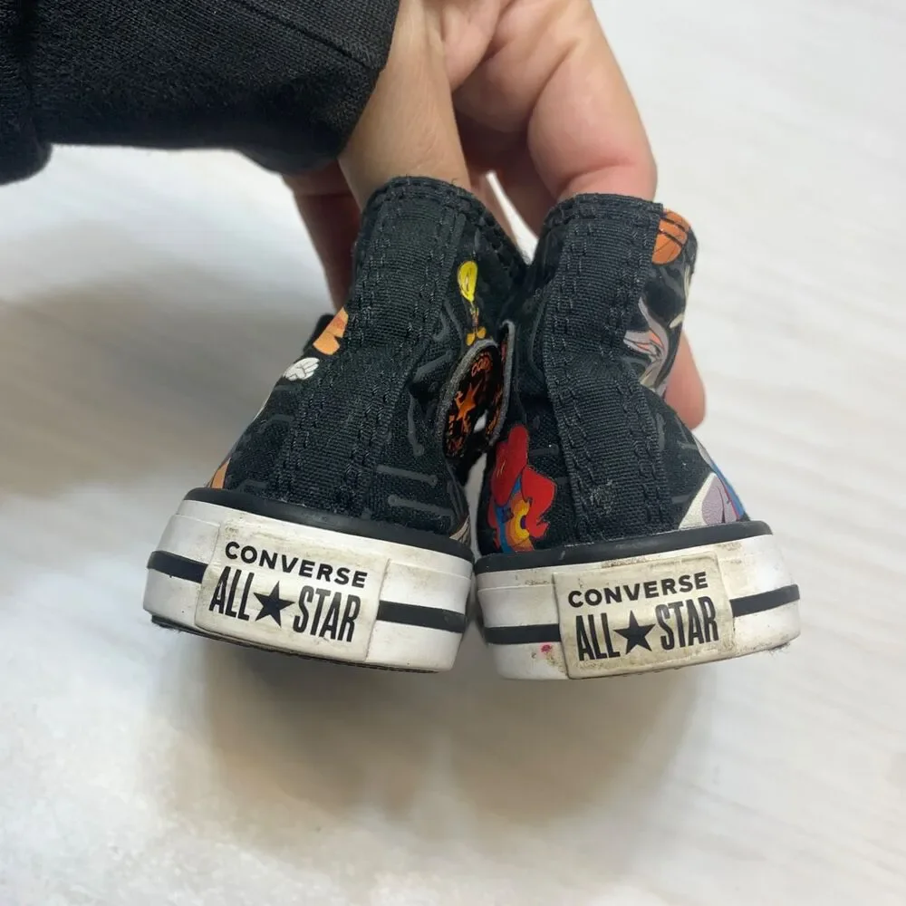 Converse All Star‎ Hi Top Canvas Sneakers Space Jam Tune Squad Toddler Size 4